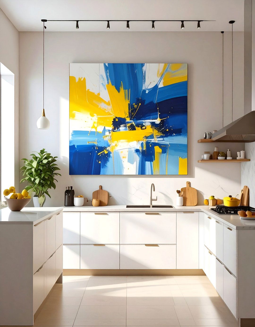 Firefly Create a high quality image with extra brightness of a single piece of large scal - 30 small kitchen decor ideas