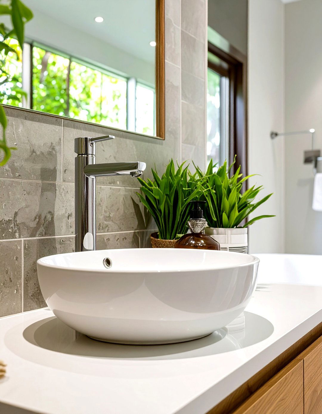 Firefly Create a high quality image with extra brightness of a sleek wall mounted chrome - 30 small master bathroom ideas