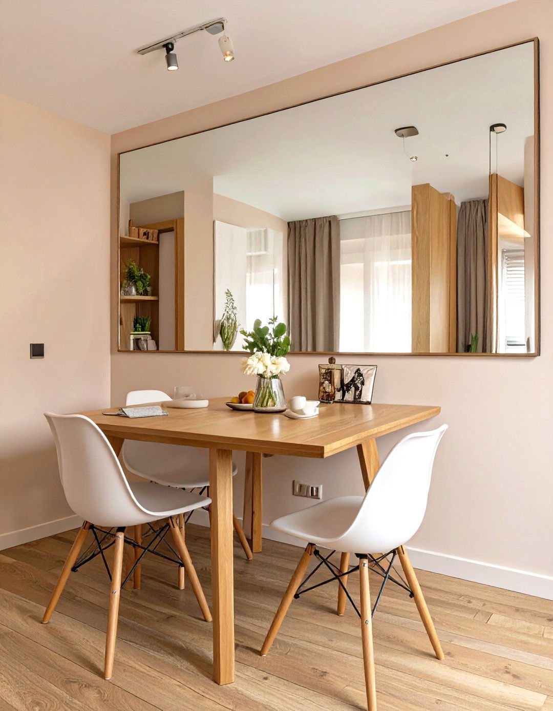 Firefly Create a high quality image with extra brightness of a small dining area with a m - 30 small dining room decorating ideas