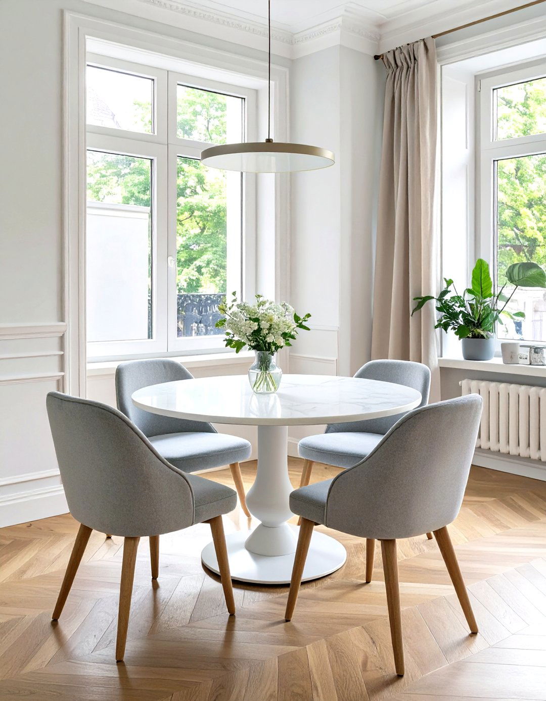 Firefly Create a high quality image with extra brightness of a small dining room featurin - 30 small dining room decorating ideas