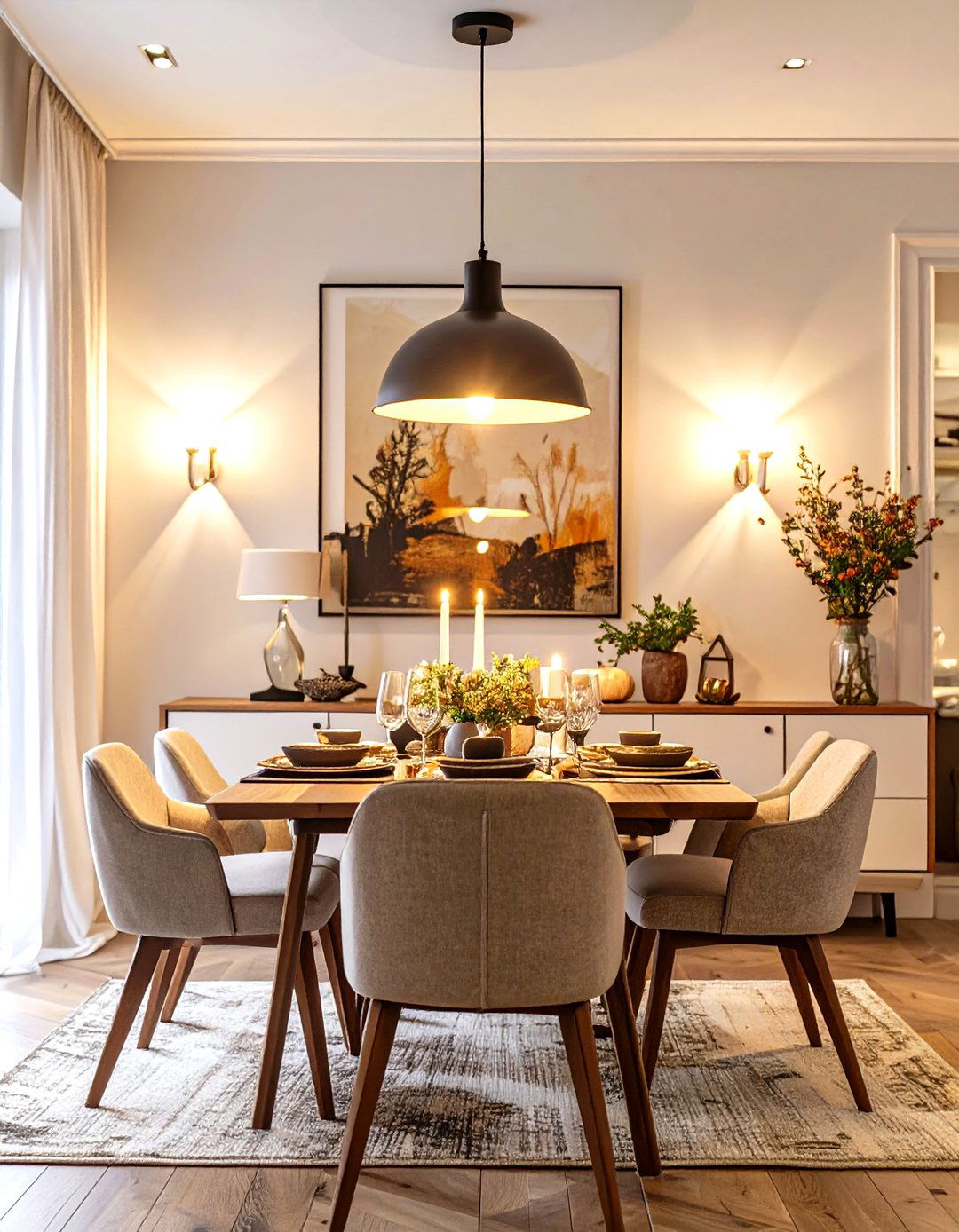Firefly Create a high quality image with extra brightness of a small dining room illumina - 30 small dining room decorating ideas