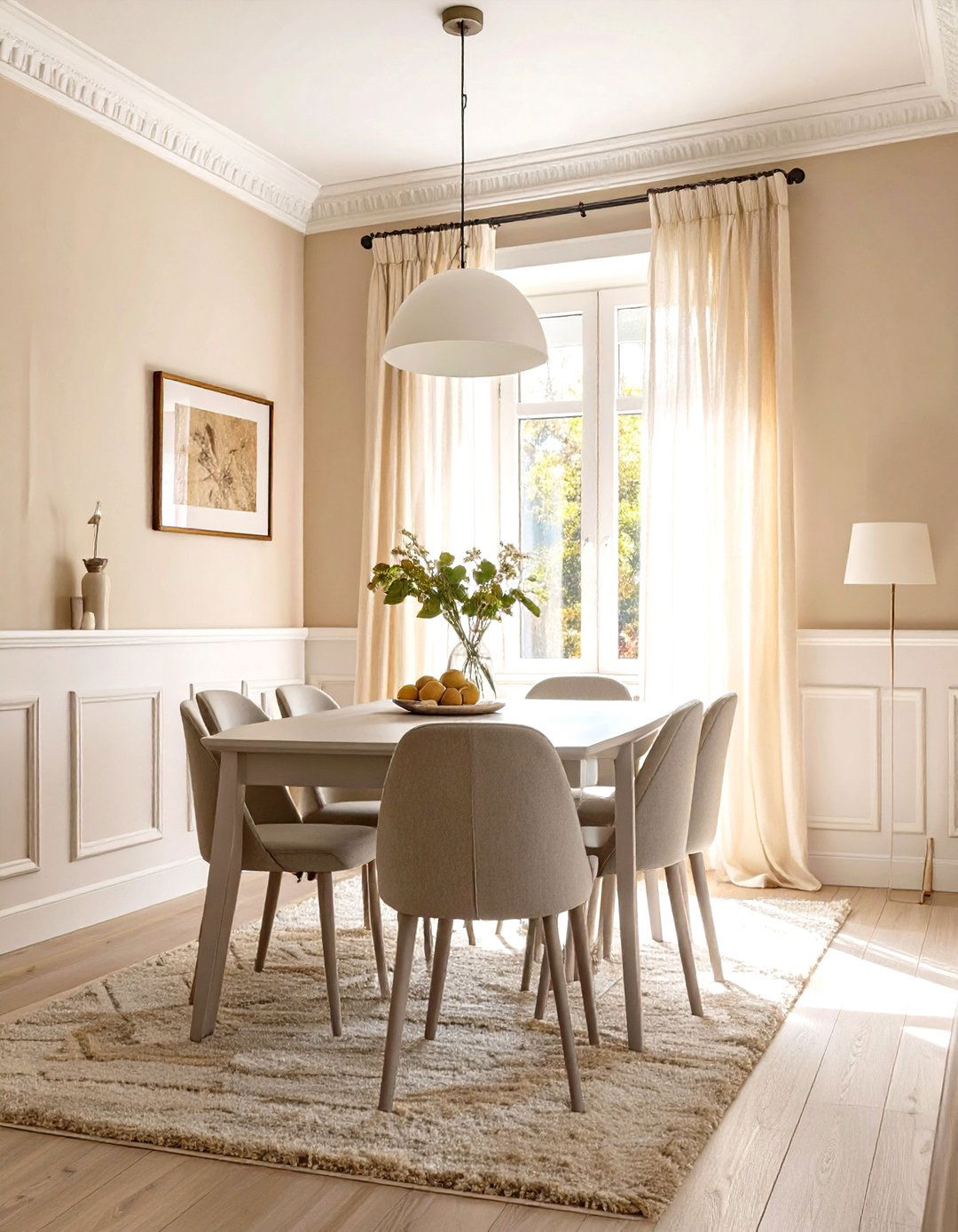 Firefly Create a high quality image with extra brightness of a small dining room painted - 30 small dining room decorating ideas