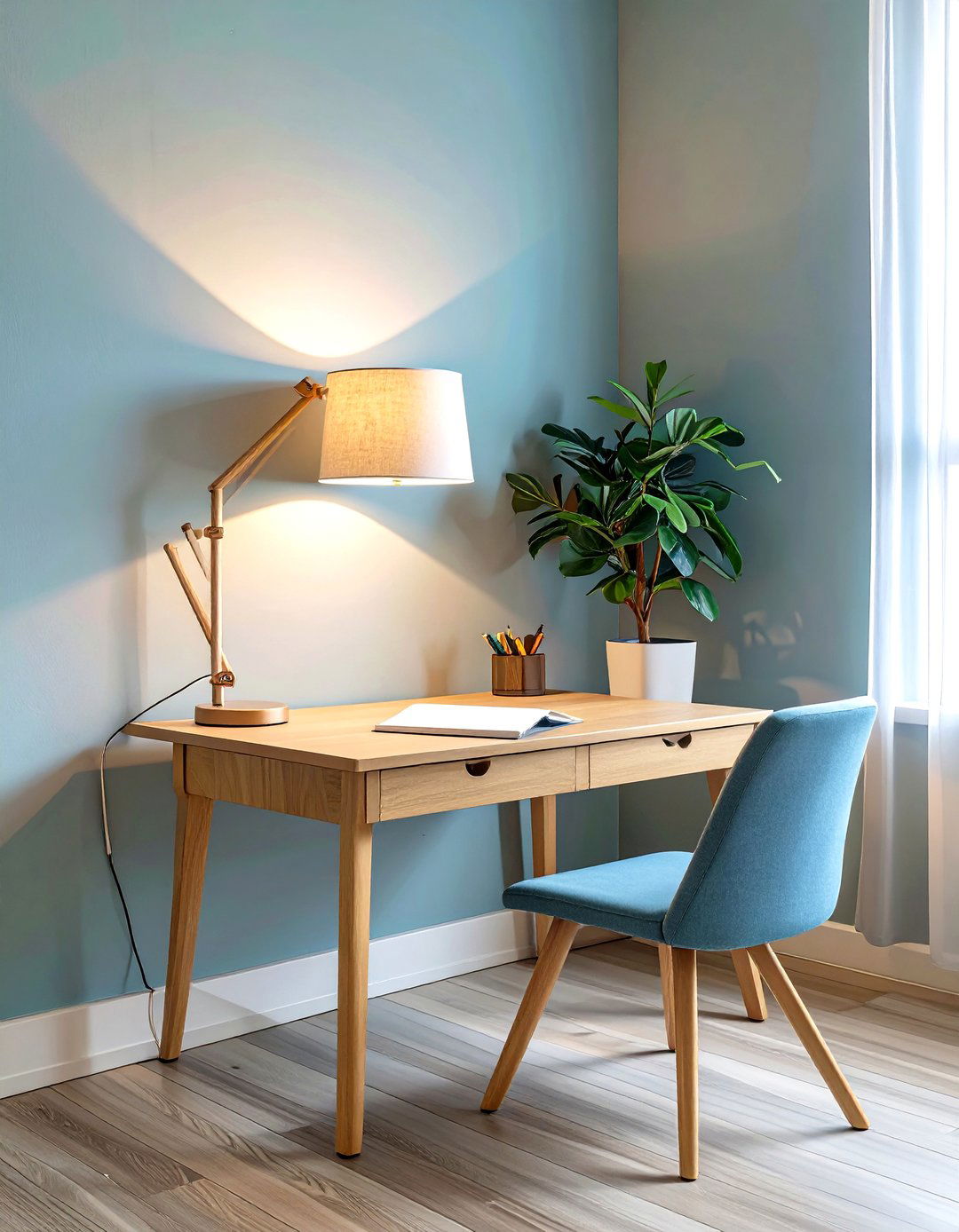 Firefly Create a high quality image with extra brightness of a small minimalist writing - 30 therapy office decor ideas