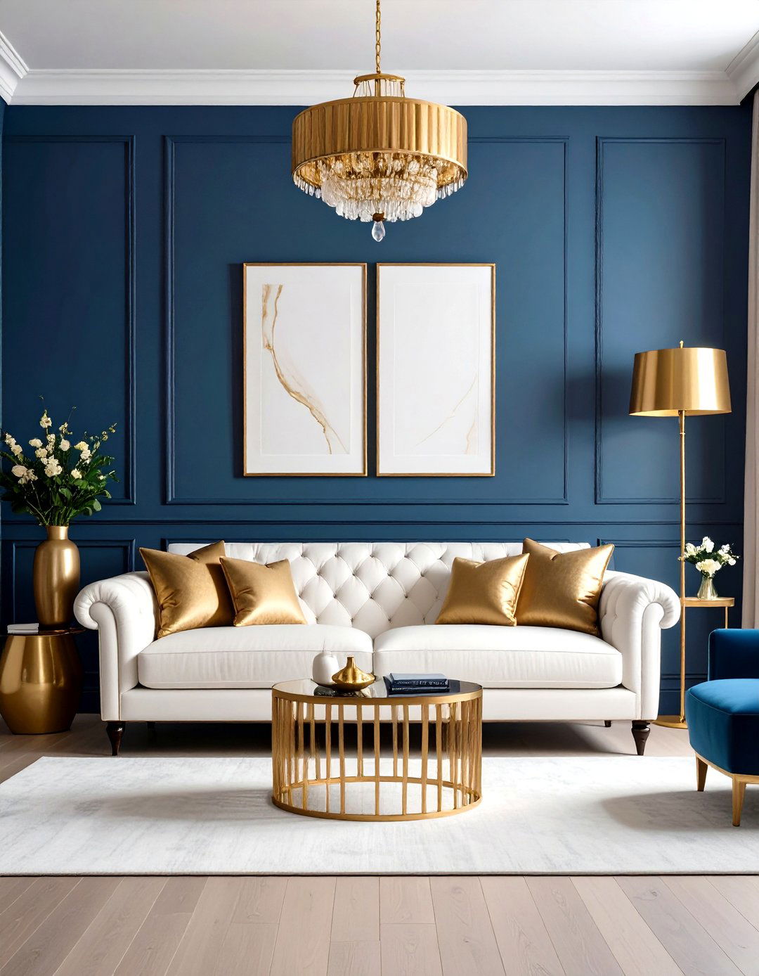 Firefly Create a high quality image with extra brightness of a sophisticated living room - 30 paint ideas for living room