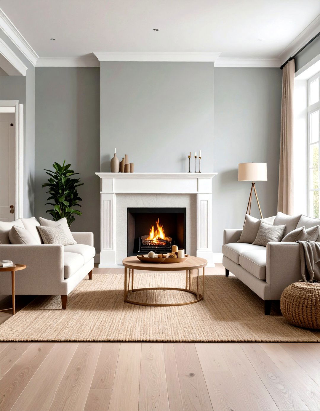 Firefly Create a high quality image with extra brightness of a sophisticated living room - 30 paint ideas for living room