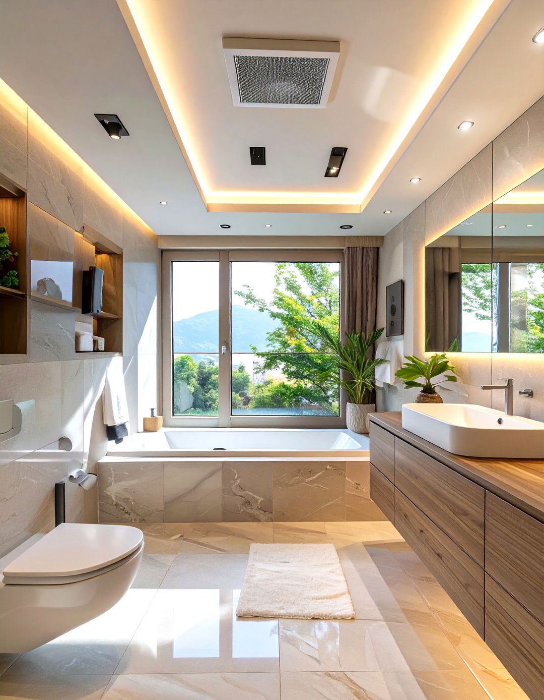 Firefly Create a high quality image with extra brightness of a spa bathroom with discreet - 30 spa bathroom ideas