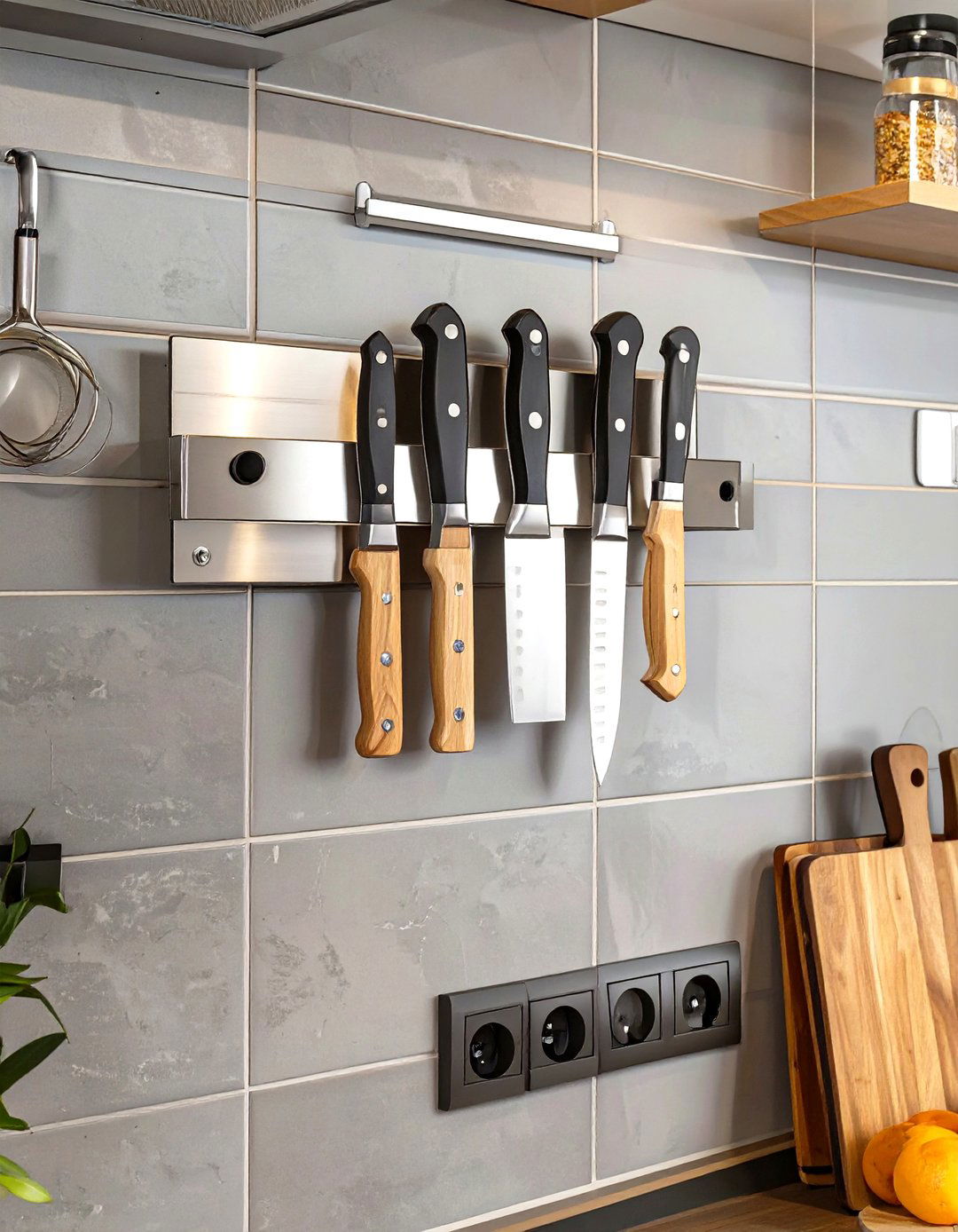 Firefly Create a high quality image with extra brightness of a stainless steel magnetic k - 30 small kitchen decor ideas