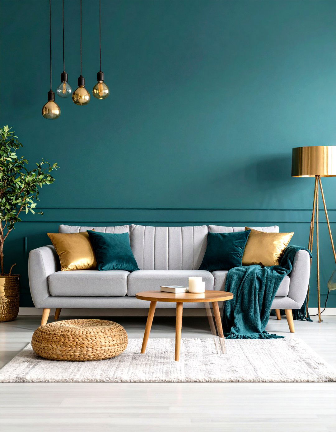 Firefly Create a high quality image with extra brightness of a stylish living room with a - 30 paint ideas for living room