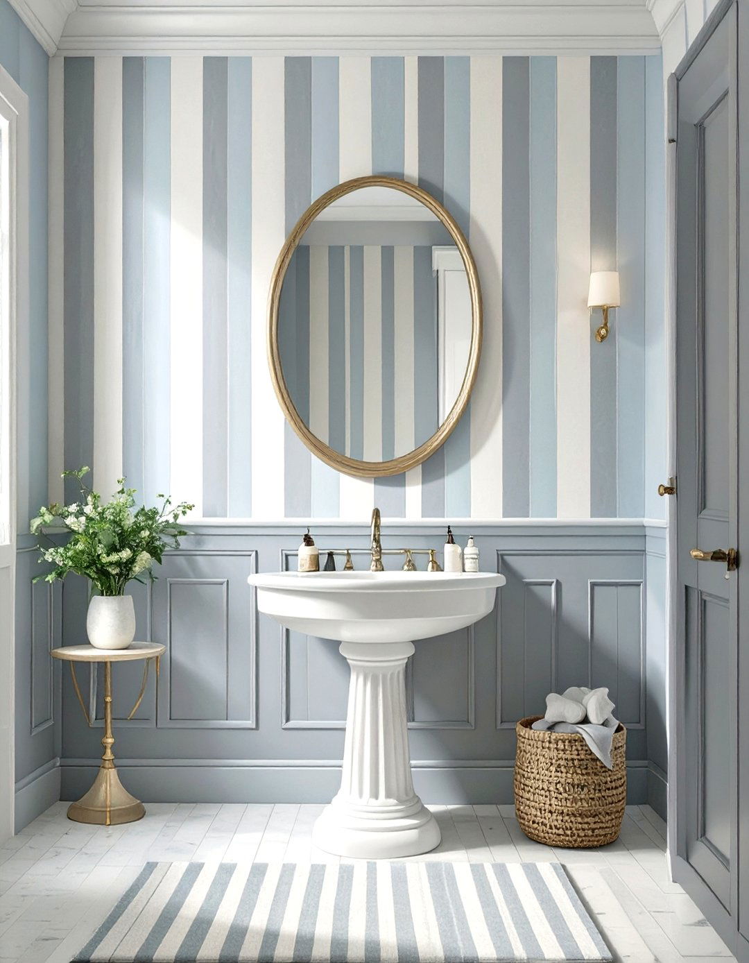 Firefly Create a high quality image with extra brightness of a wall with subtle tone on - 30 small master bathroom ideas