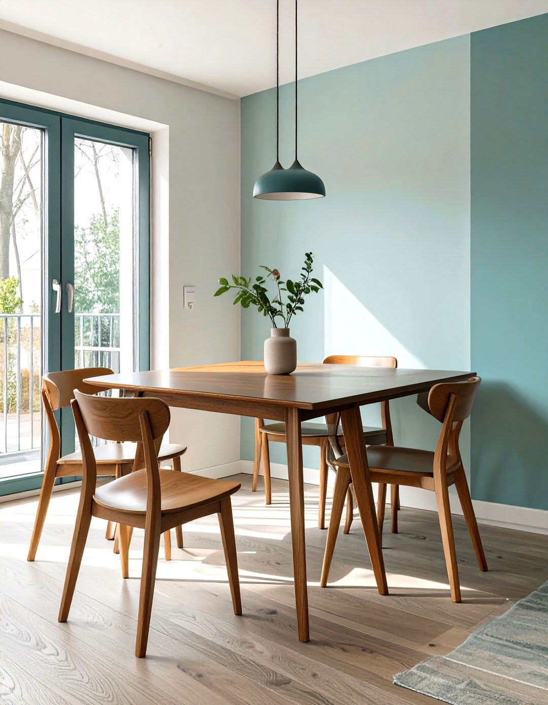 Firefly Create a high quality image with extra brightness of a walnut drop leaf table pla - 30 small dining room decorating ideas