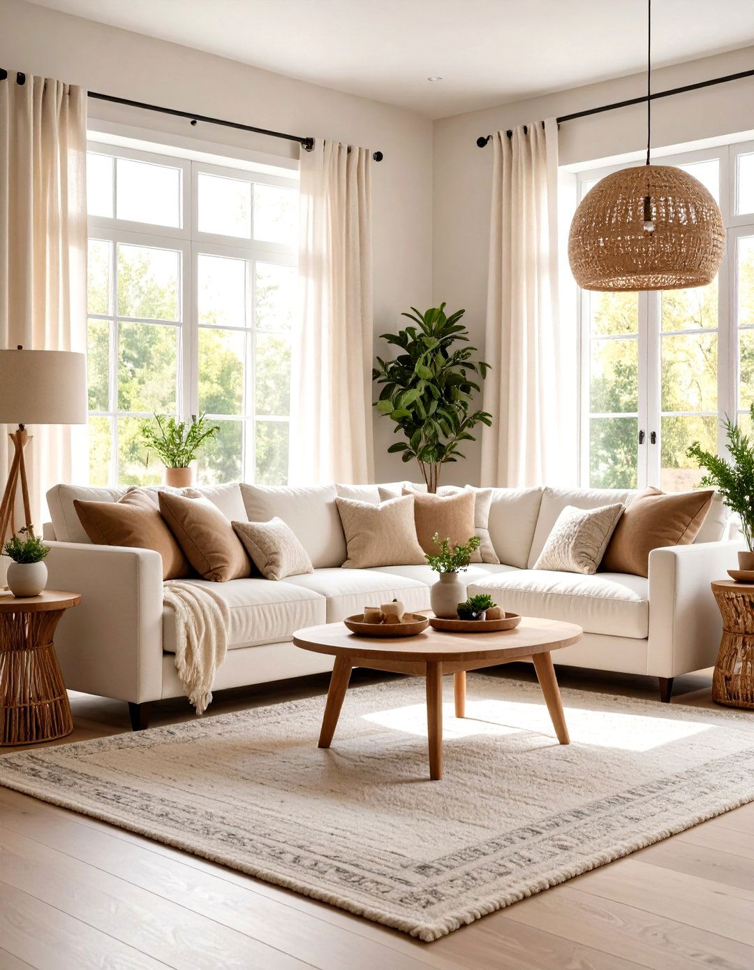 Firefly Create a high quality image with extra brightness of a warm and inviting living r - 30 paint ideas for living room