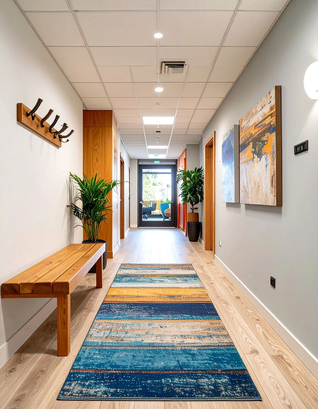 Firefly Create a high quality image with extra brightness of a welcoming entryway with a - 30 therapy office decor ideas