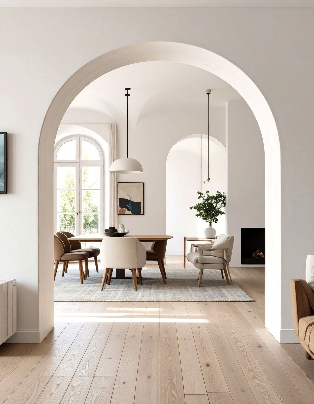 Firefly Create a high quality image with extra brightness of an elegant arched doorway m - 30 top trends in interior design