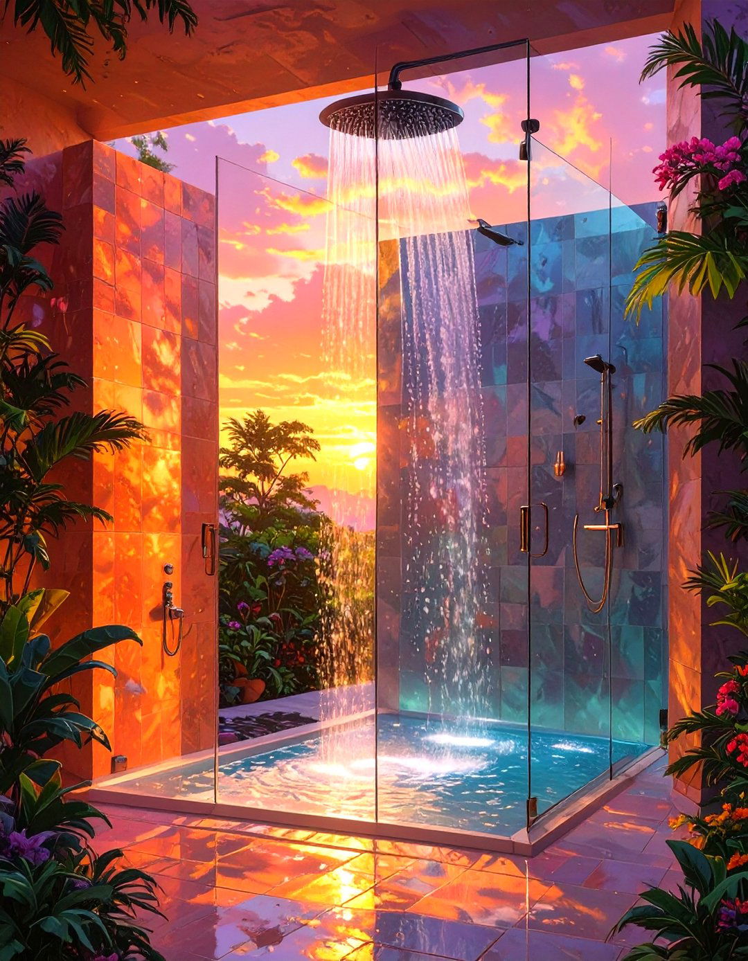 Fixed Panel Shower Screen - 30 shower door ideas
