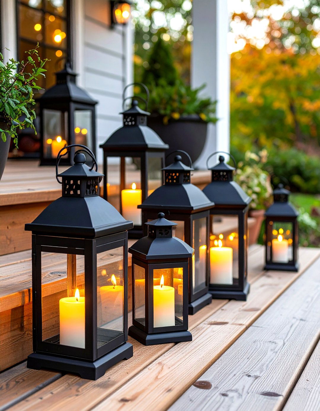 Flameless LED Candle Patio Lanterns - 30 patio lighting ideas