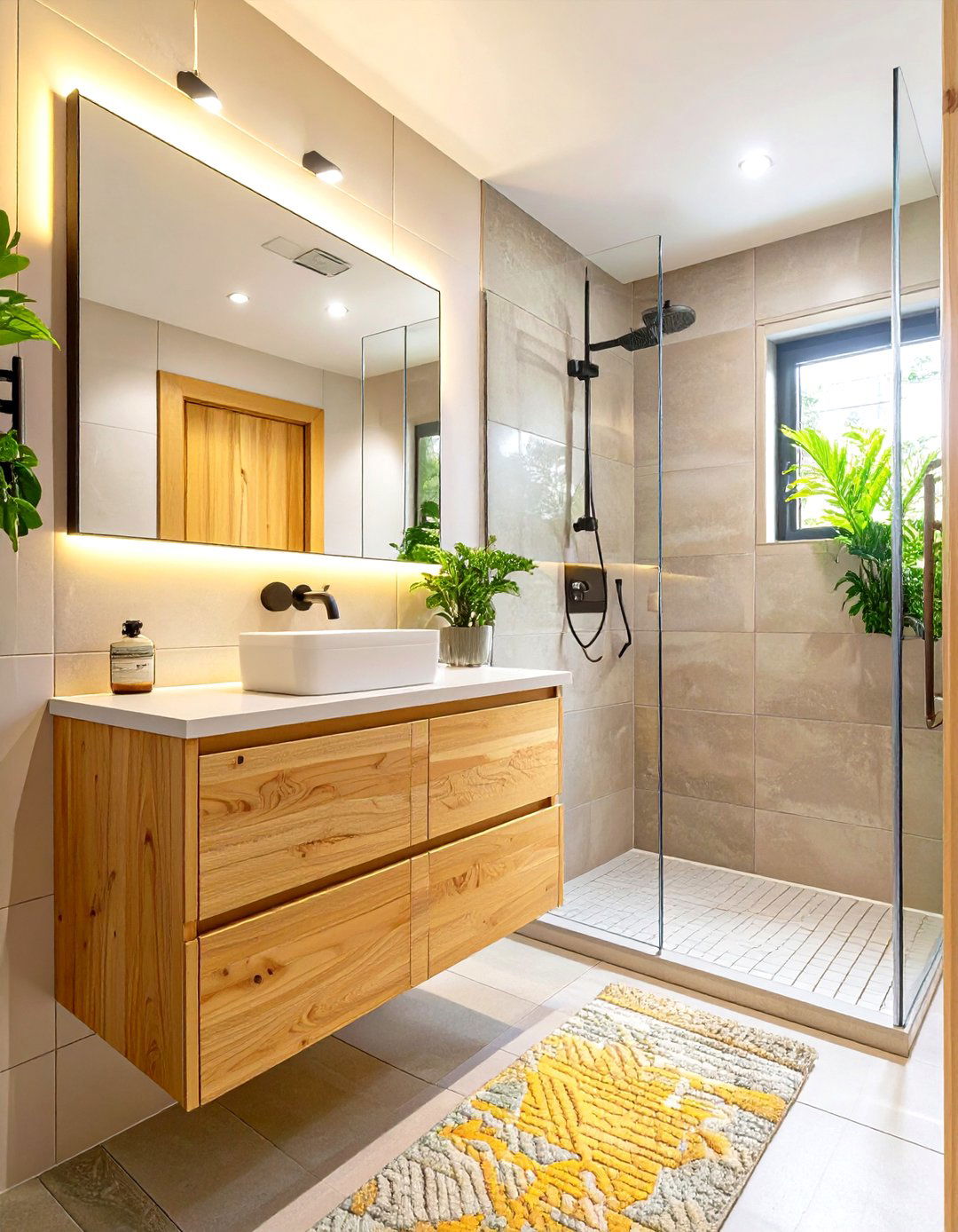 Floating Bathroom Vanity - 30 shower small bathroom ideas
