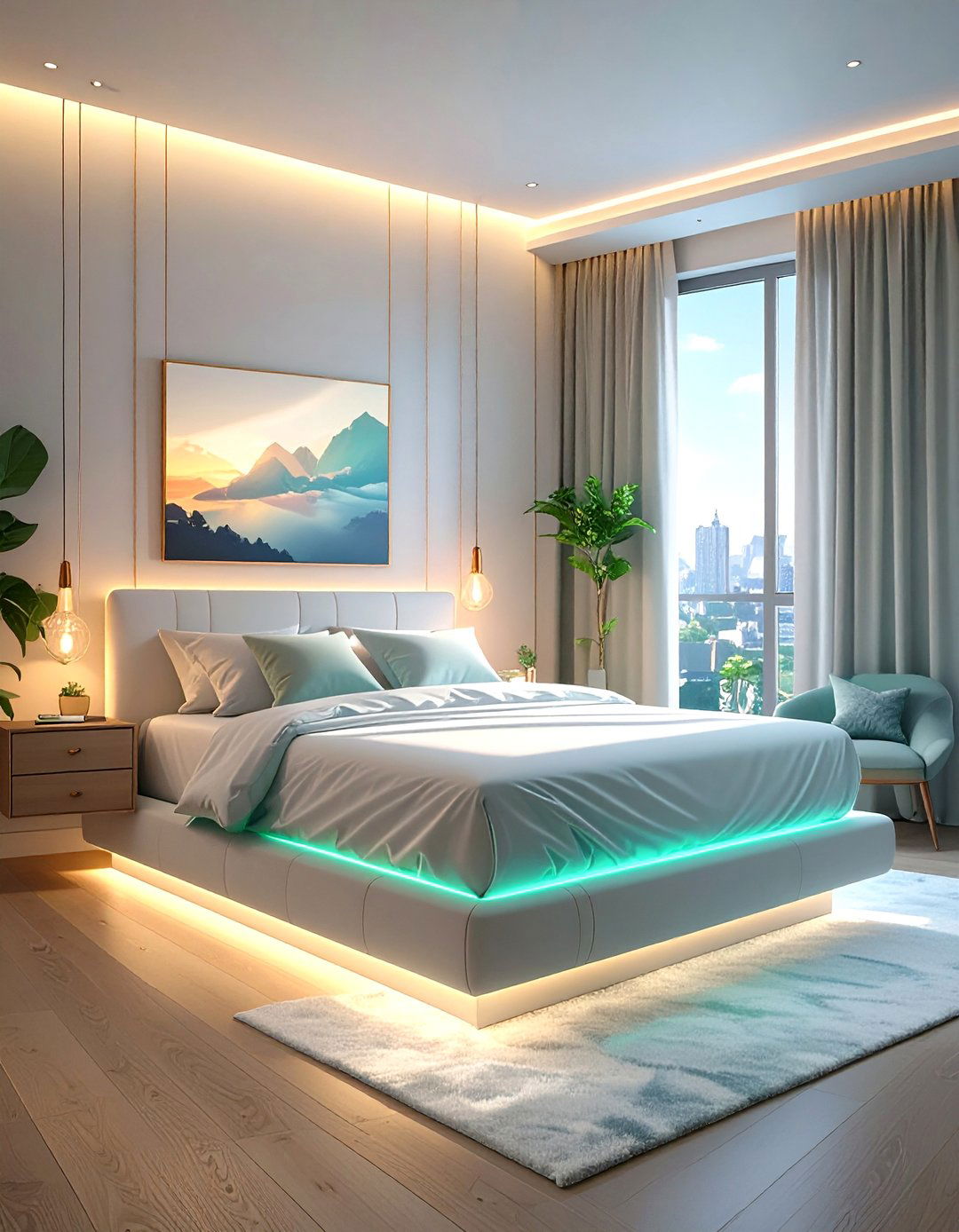 Floating Bed Bedroom - 30 apartment bedroom ideas