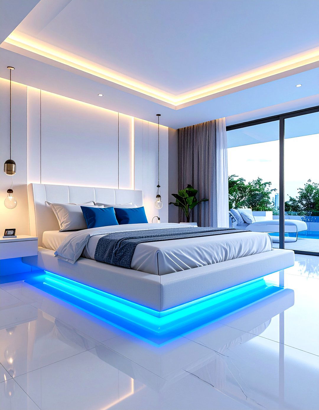Floating Bed Illusion Bedroom - 30 elegant modern luxury bedroom design ideas