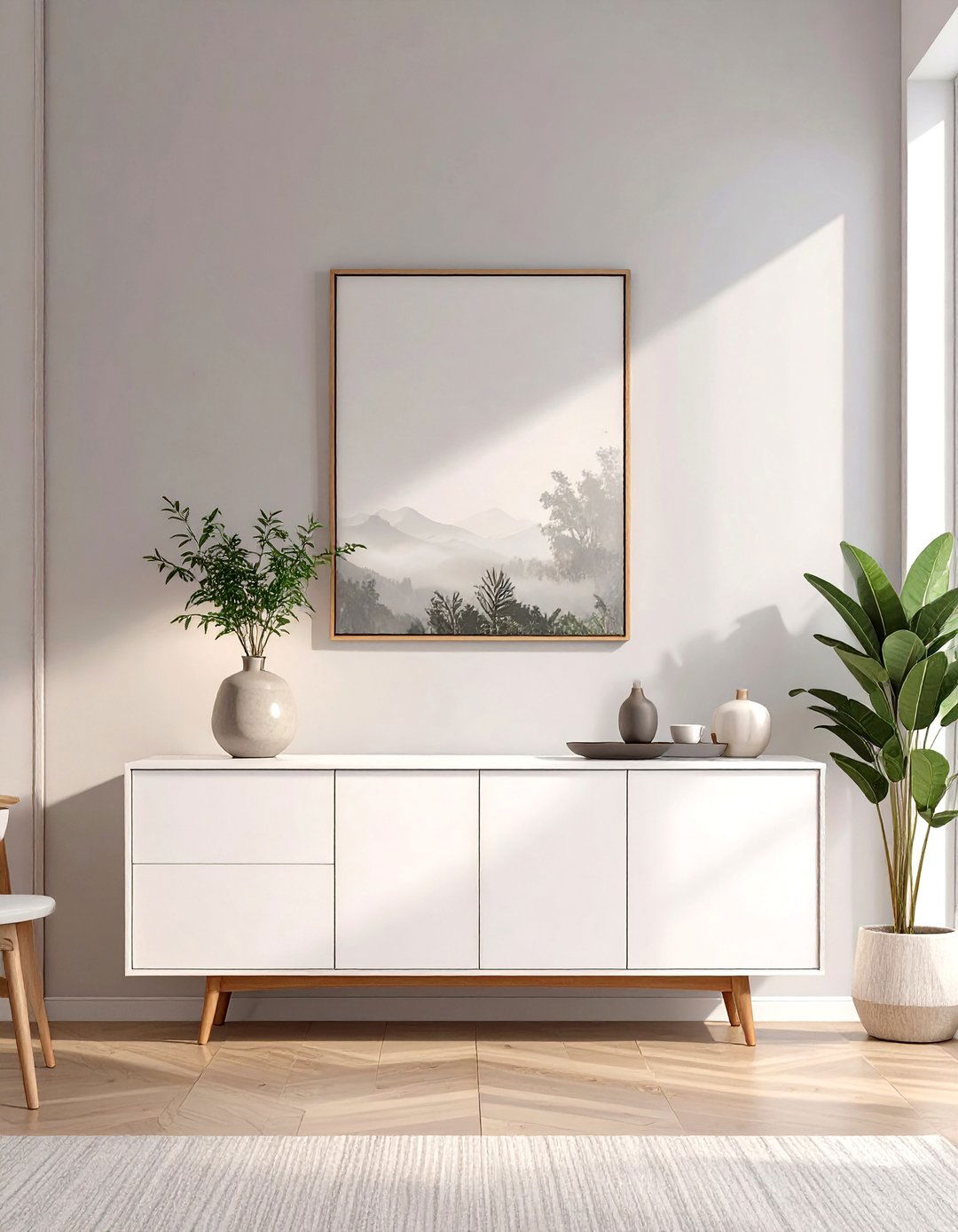 Floating Buffet or Sideboard - 30 simple dining room ideas