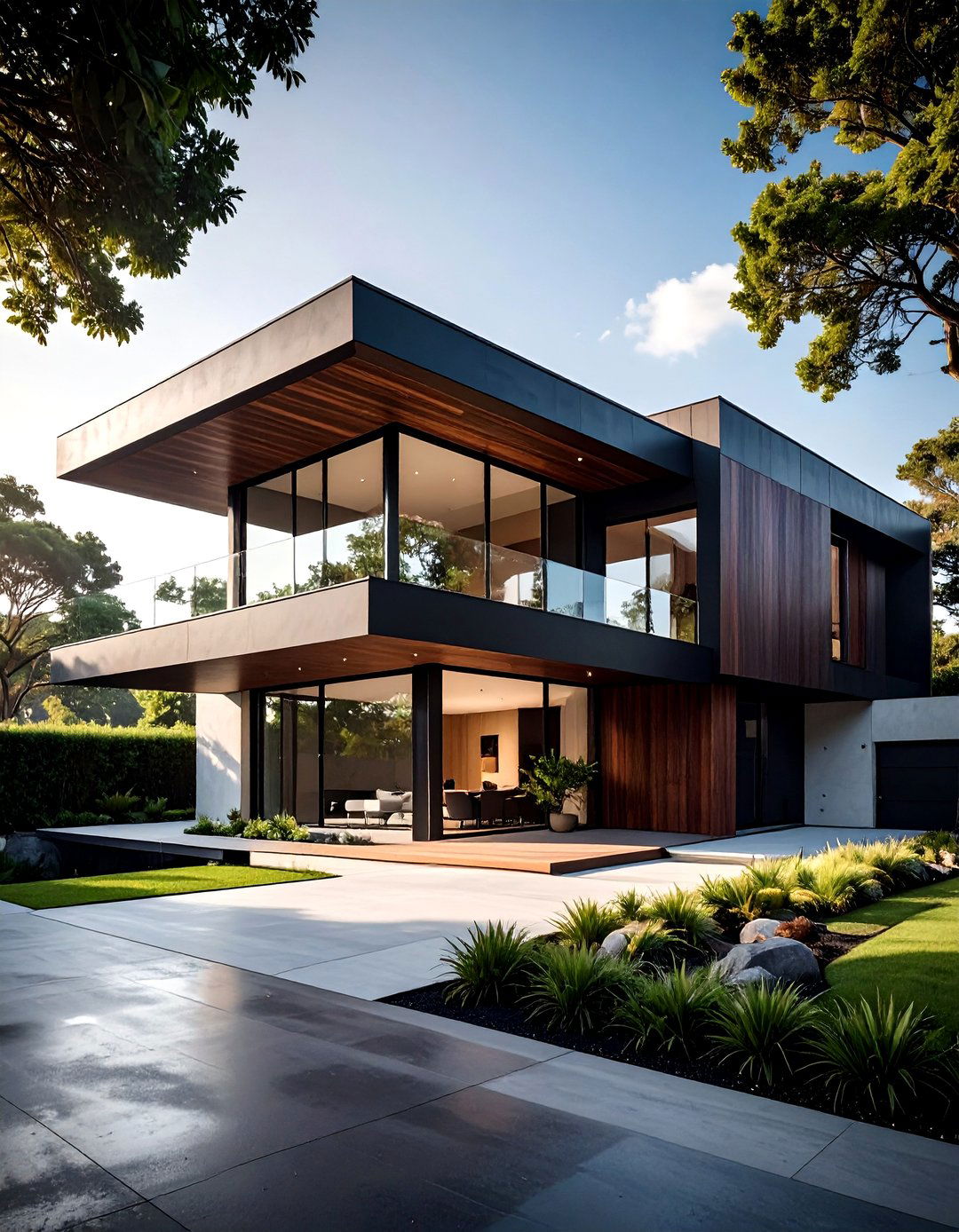 Floating Cantilevered House Design - 30 2 storey house design ideas