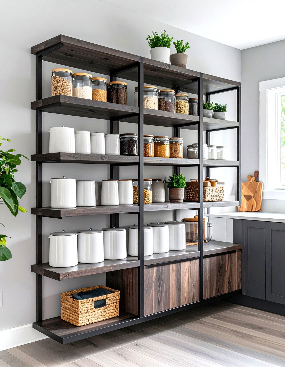 Floating Corner Shelves Pantry - 30 pantry ideas for small kitchen