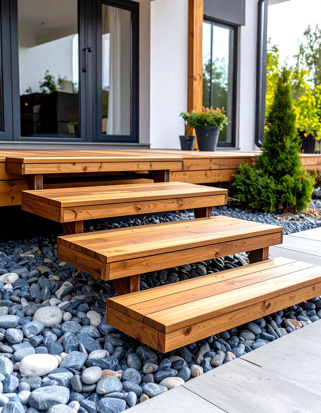 30 Deck Steps Ideas to Improve Your Outdoor Access - We Love Home Blog