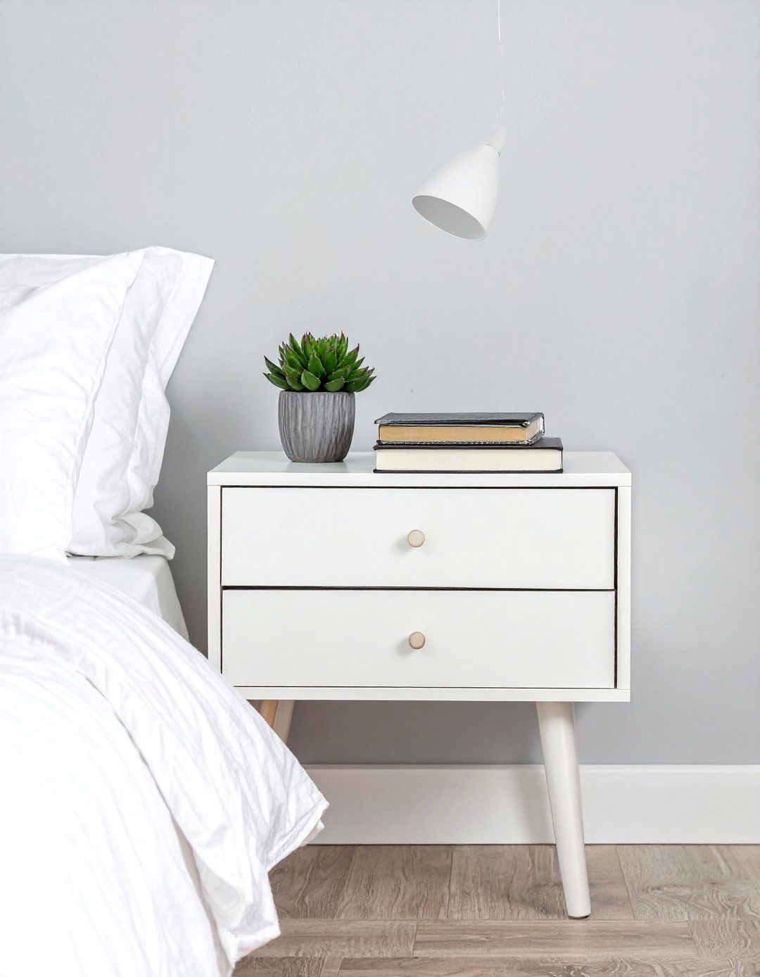 Floating Nightstands for Floor Space