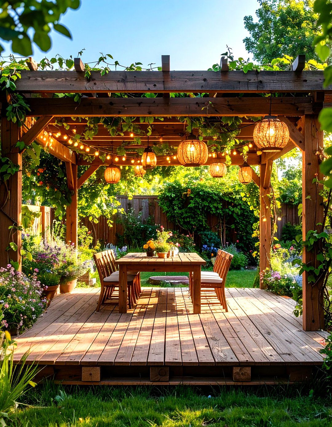 Floating Pallet Deck Design - 30 pallet deck ideas
