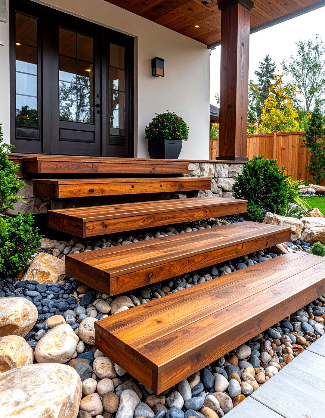 Floating Porch Steps - 30 porch steps ideas