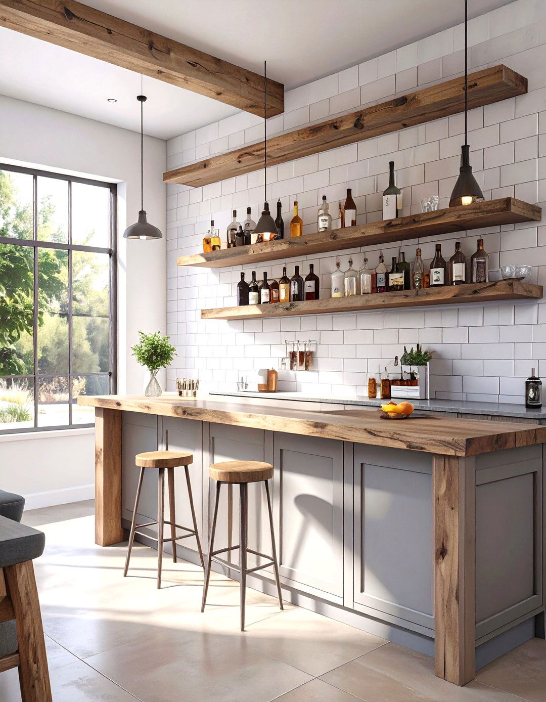 Floating Shelves Basement Wet Bar - 30 wet bar ideas for basement