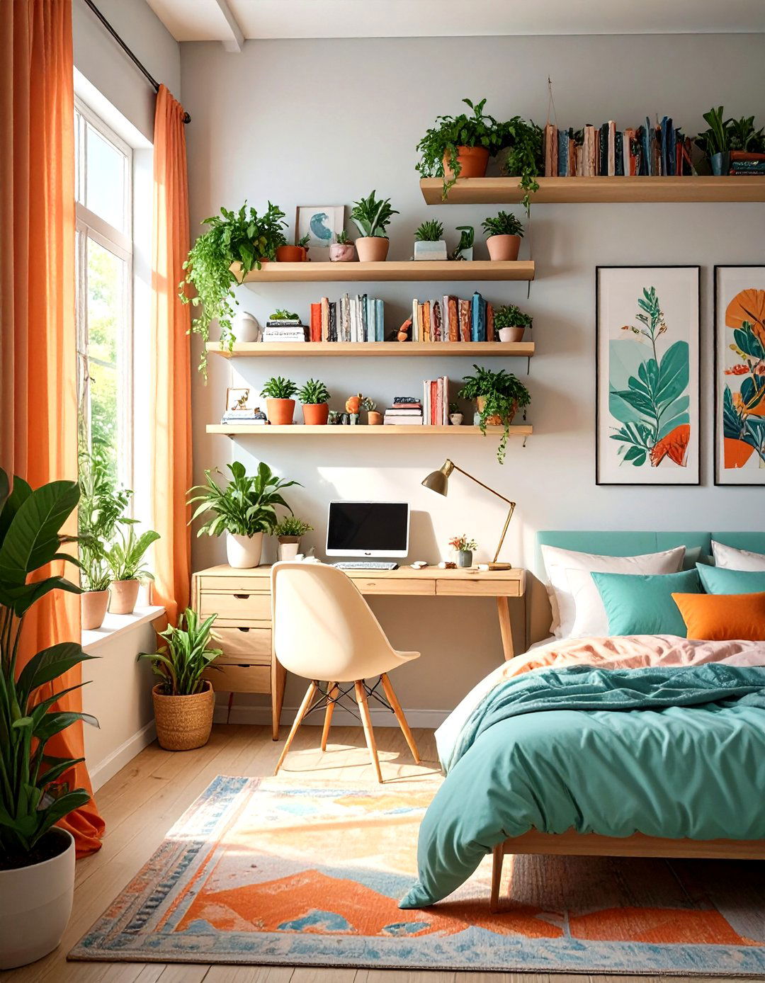 Floating Shelves Display Teenage Girl Bedroom - 30 teenage girl bedroom ideas