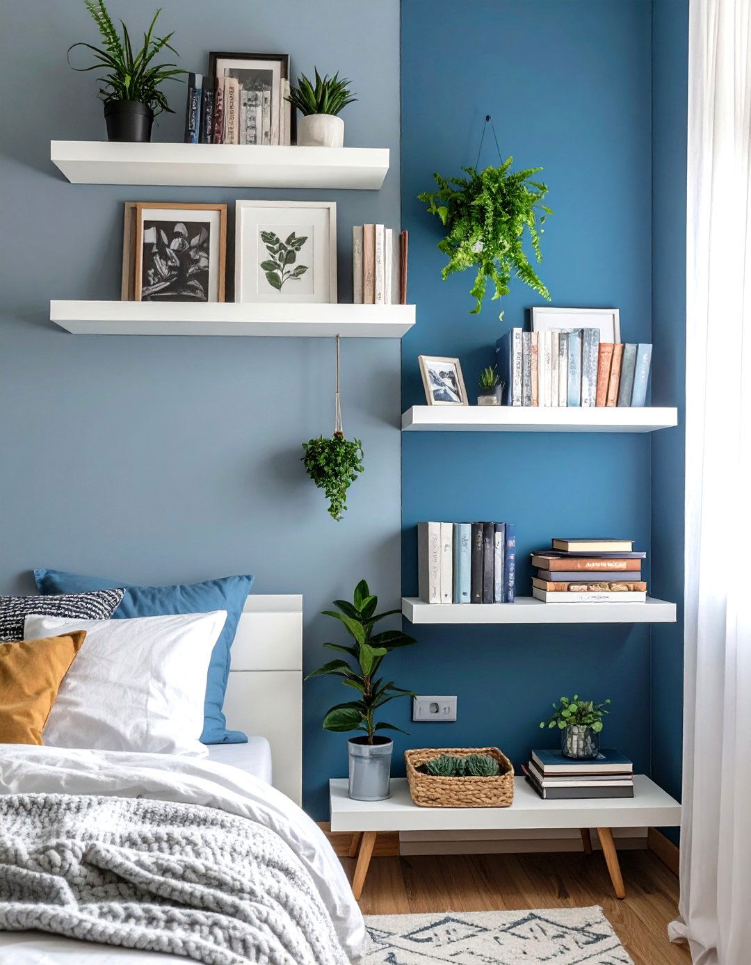 Floating Shelves for Stylish Storage - 30 teenage girl room ideas