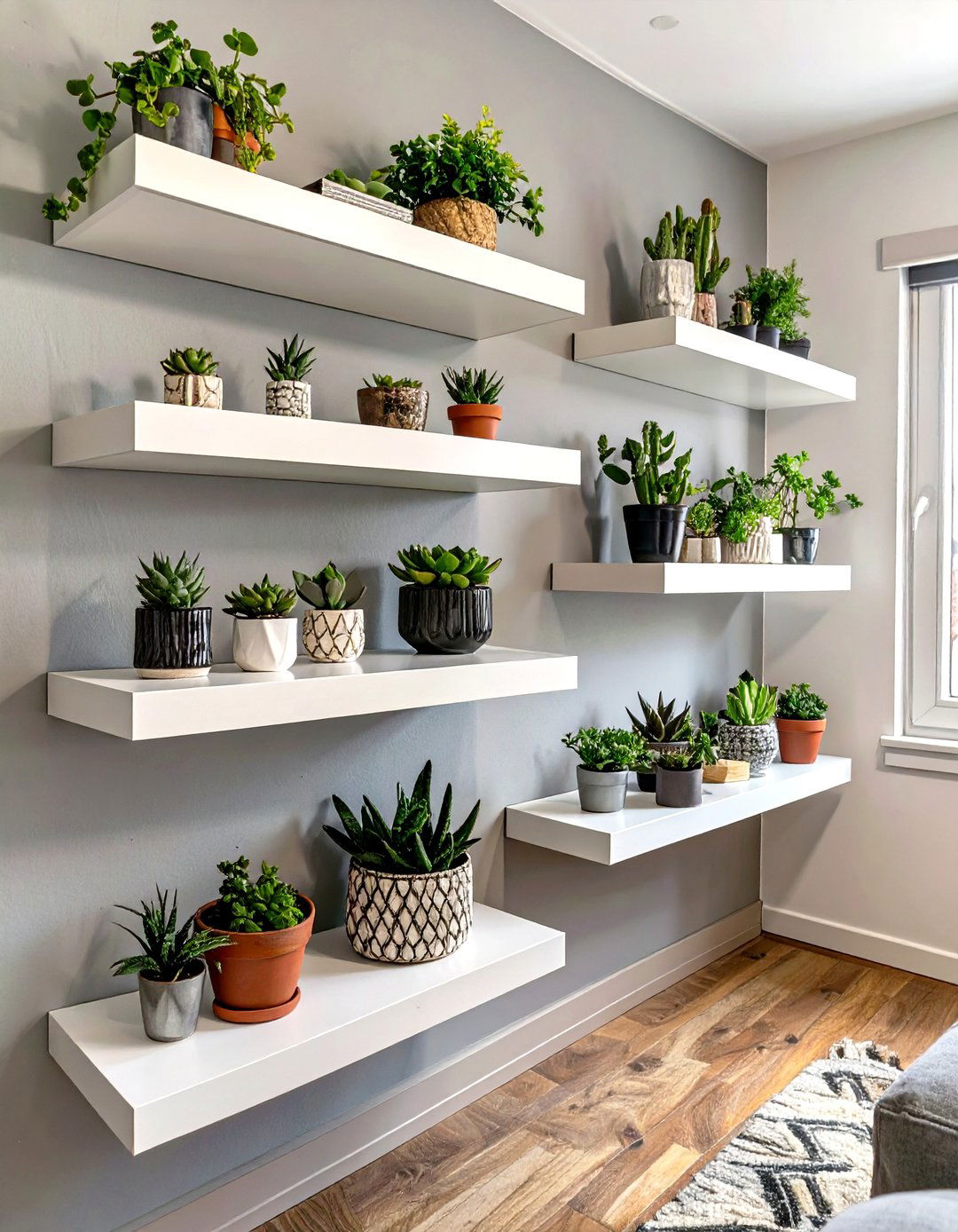 Floating Shelves for Vertical Storage - 30 small room decor ideas