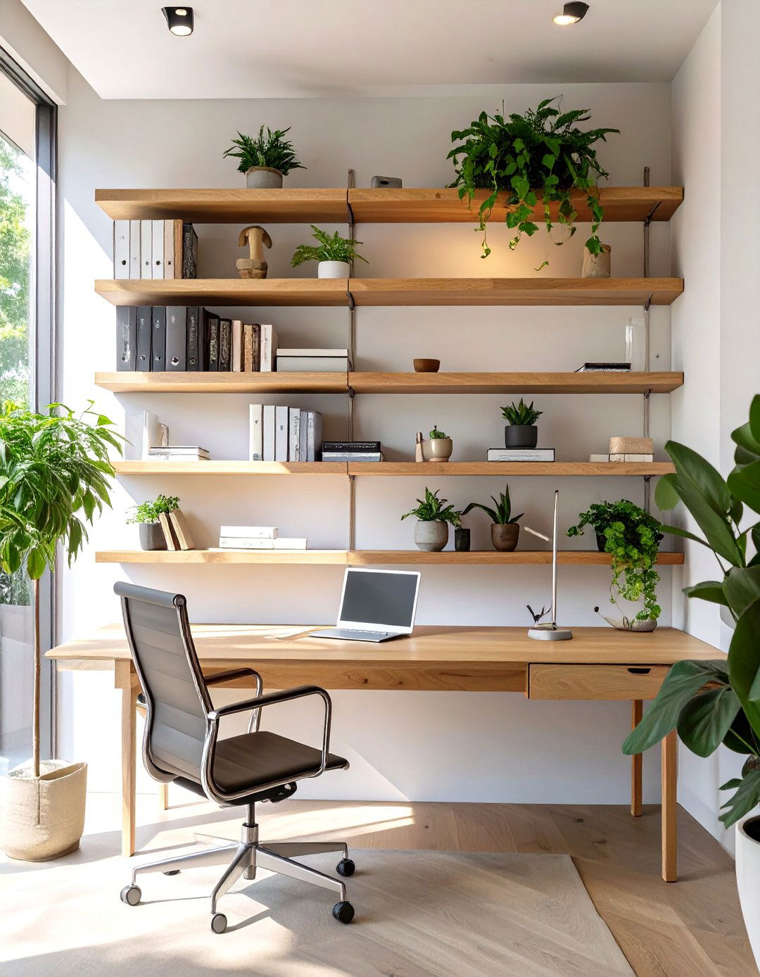 Floating Shelves for a Work Office - 30 work office decor ideas