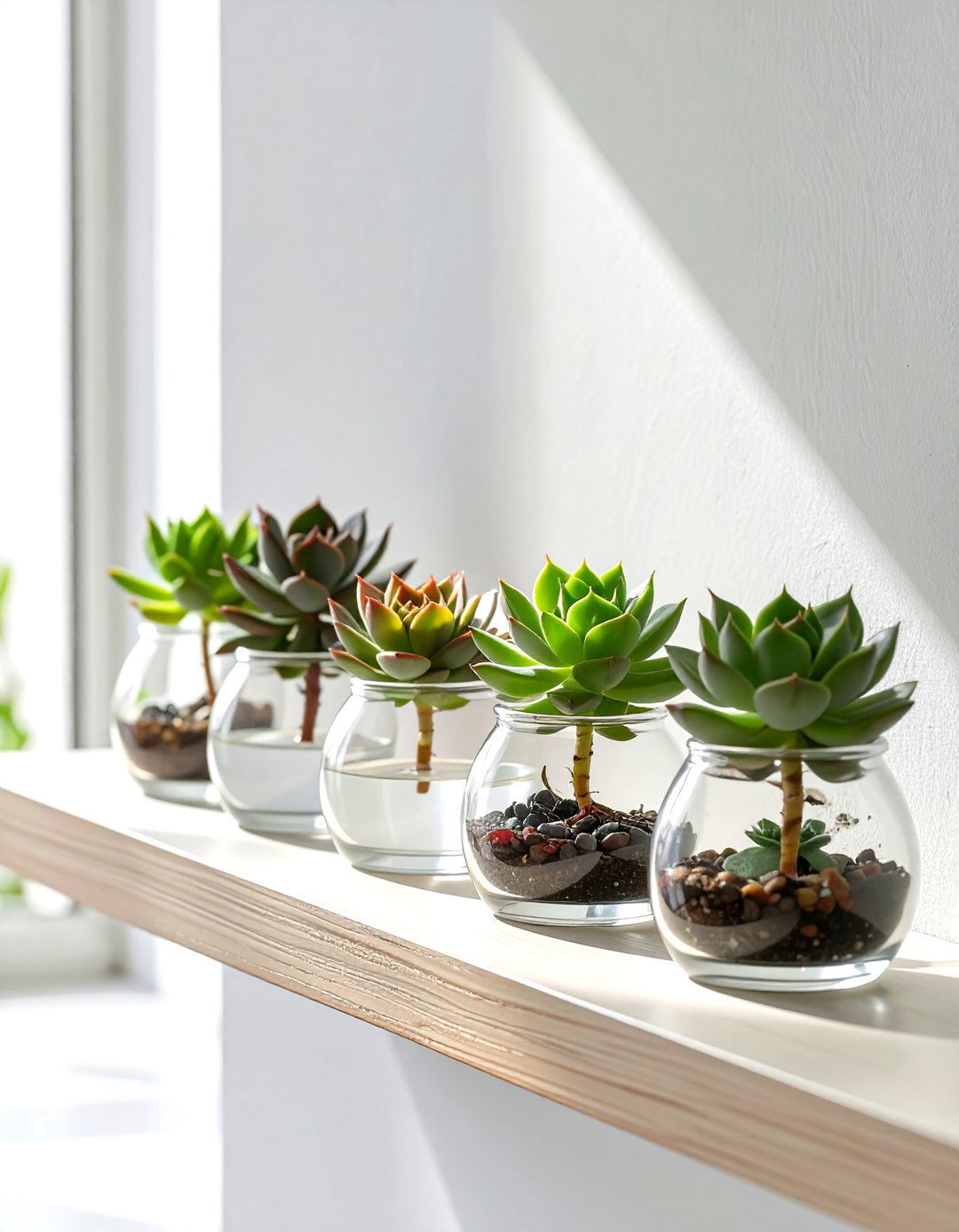 Floating Tea Light Holder Succulents - 30 succulent garden ideas