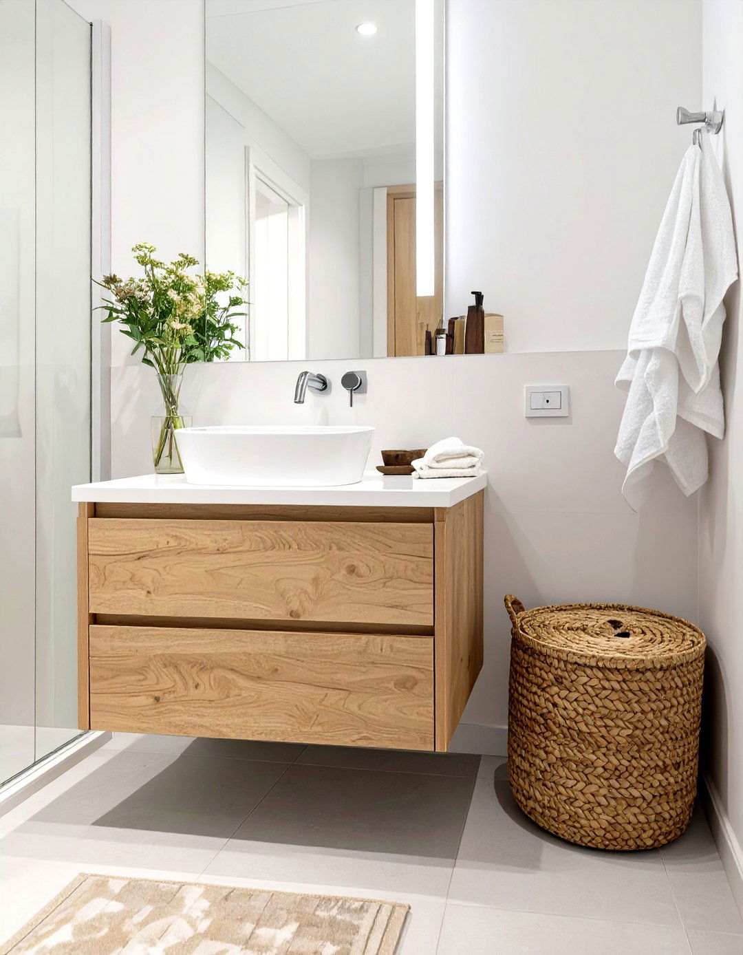 Floating Vanities to Maximize Floor Space