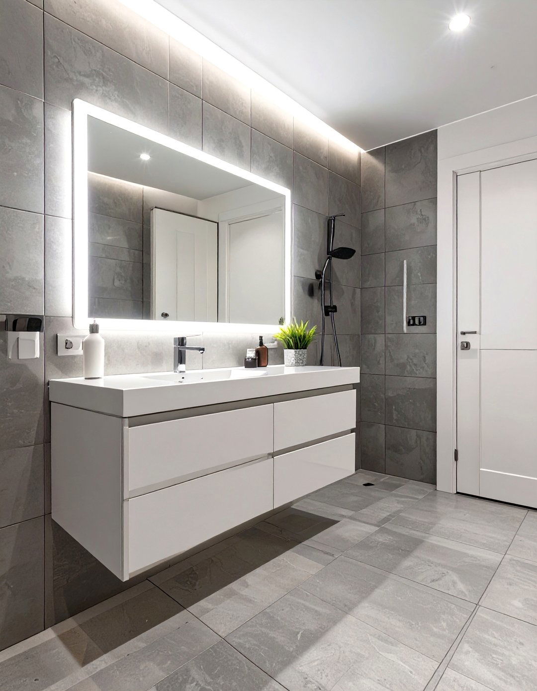 Floating Vanity Half Bathroom - 30 modern half bathroom ideas
