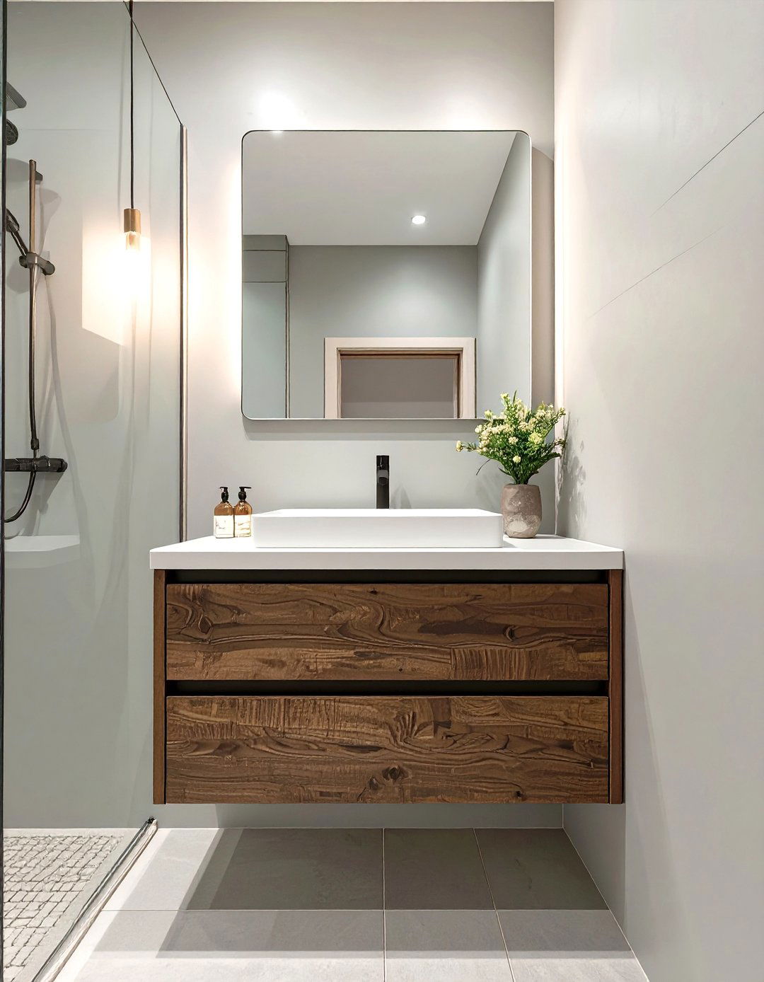 Floating Vanity Half Bathroom - 30 half bathroom decor ideas