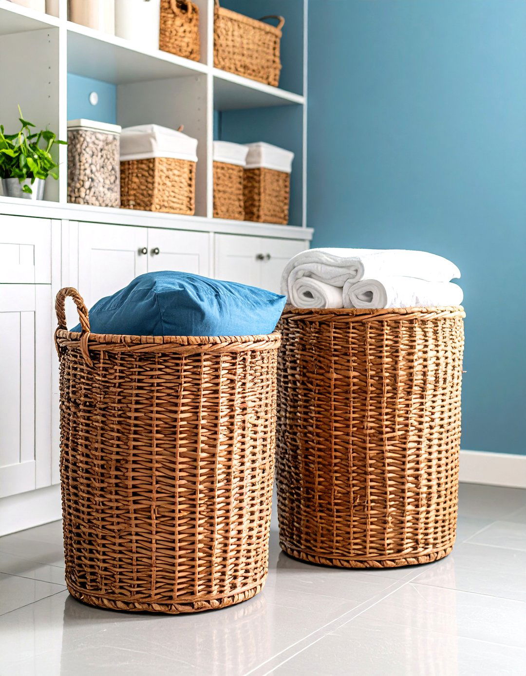 Floor Bins for Bulk Items - 30 pantry organizer ideas