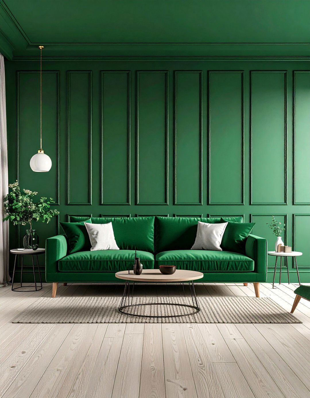 Floor to Ceiling Board and Batten - 30 living room wainscoting ideas