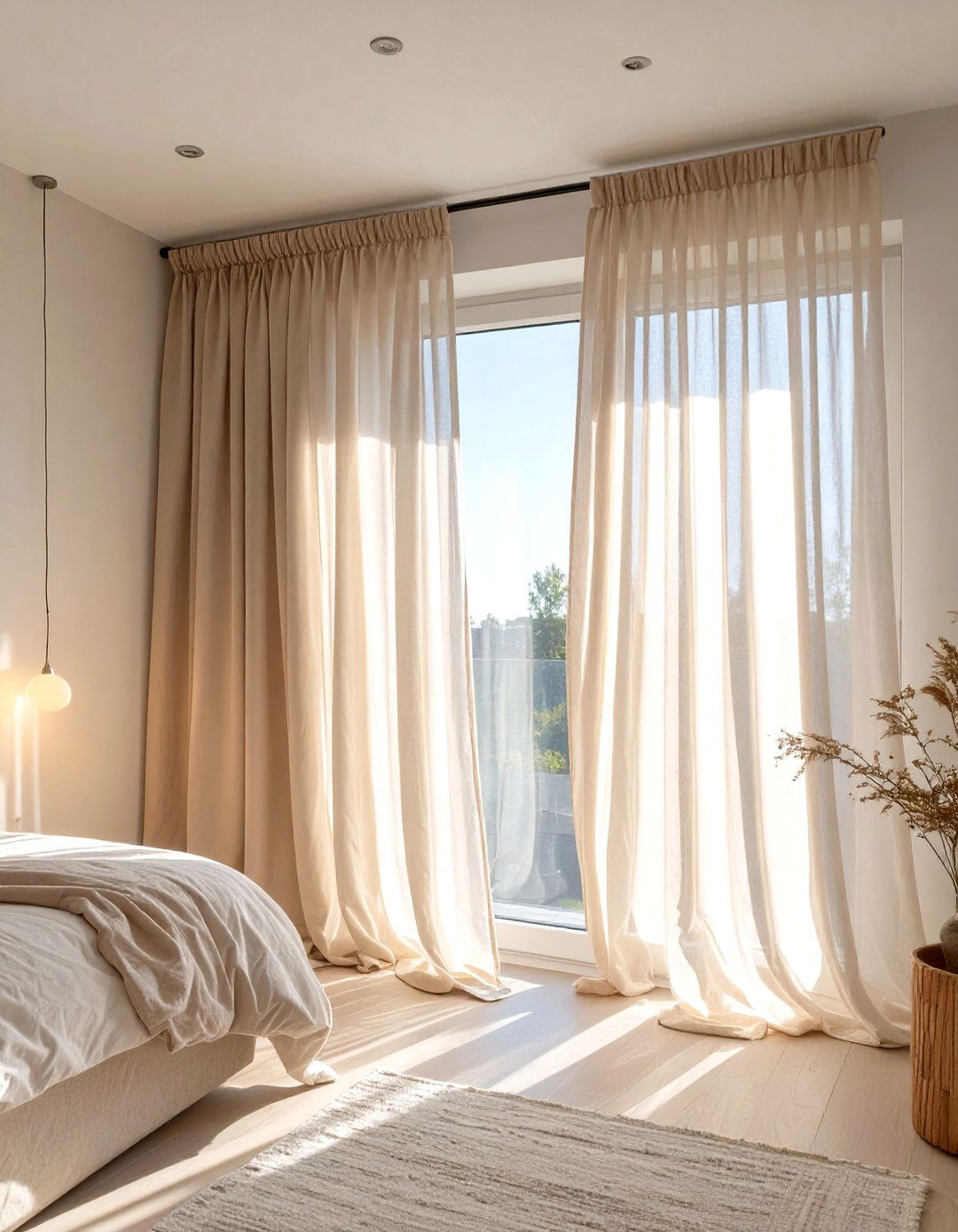 Floor to Ceiling Curtains in Small Bedrooms - 30 small bedroom decor ideas