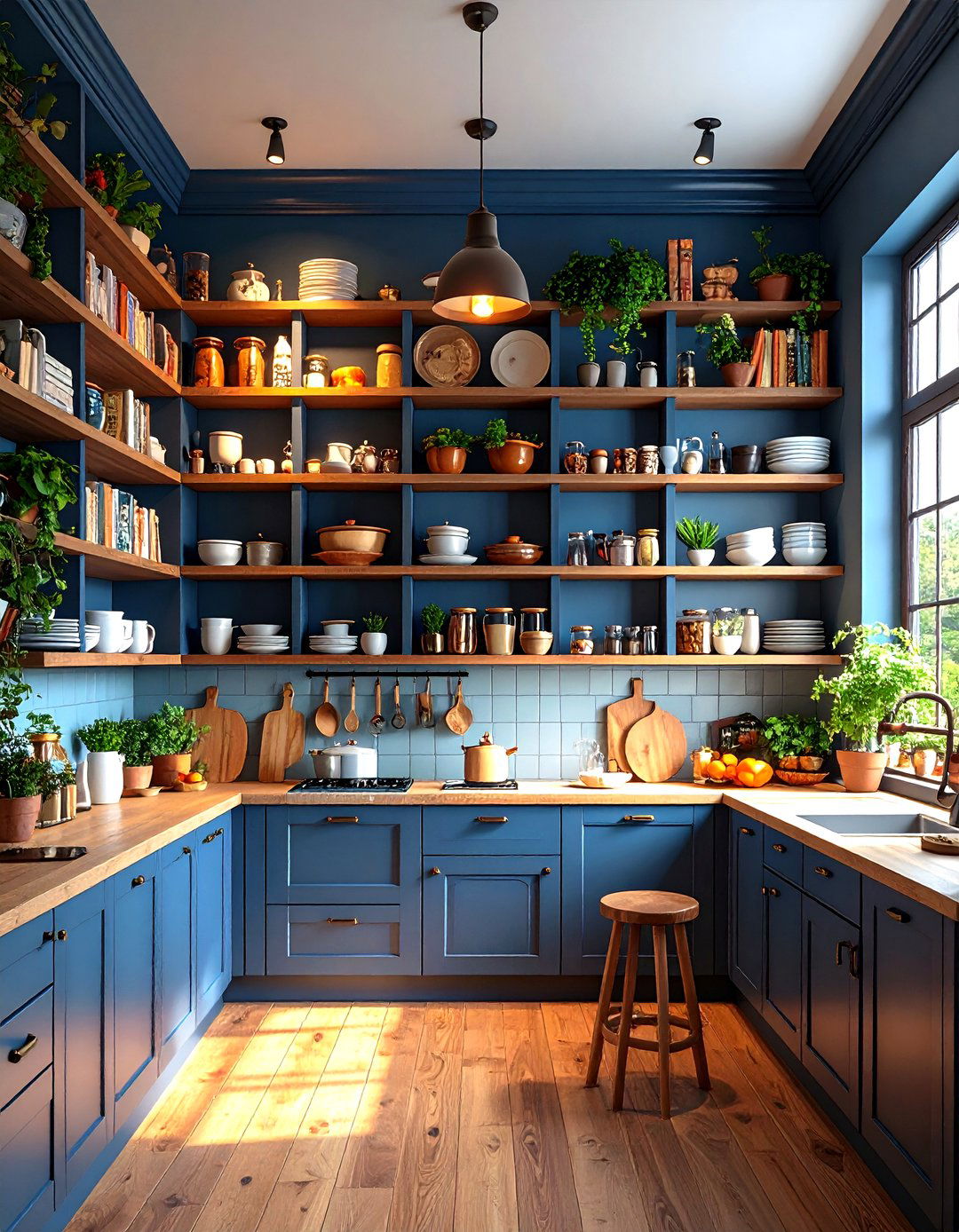 Floor to Ceiling Kitchen Shelving - 30 kitchen shelving ideas