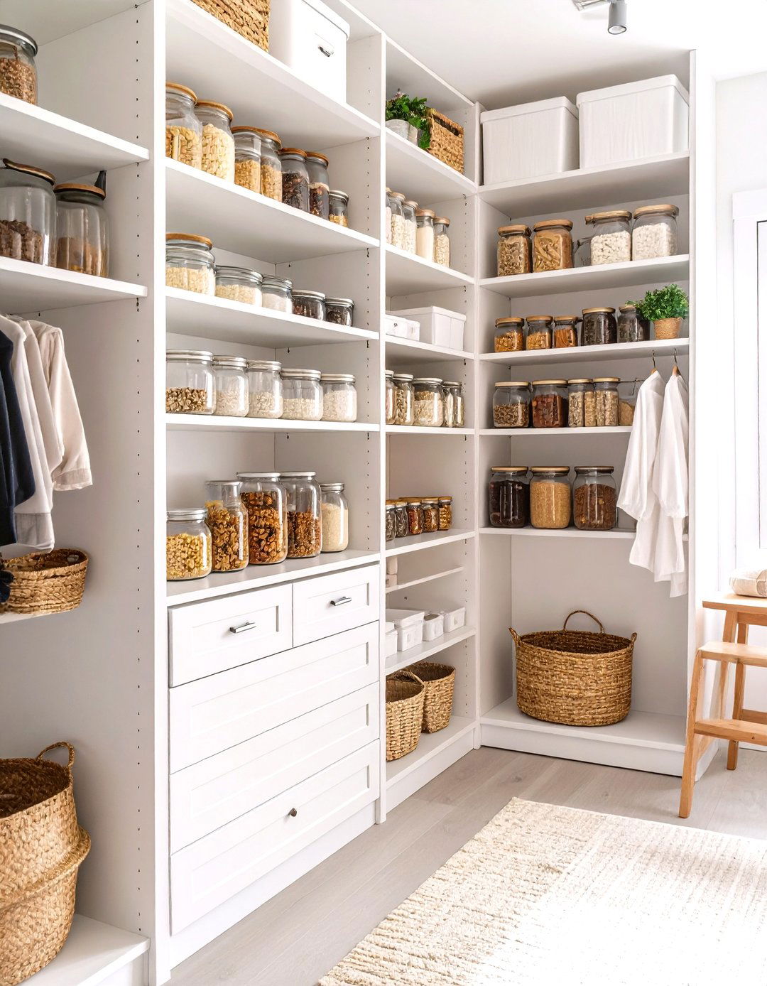Floor to Ceiling Pantry Shelving - 30 pantry shelf ideas
