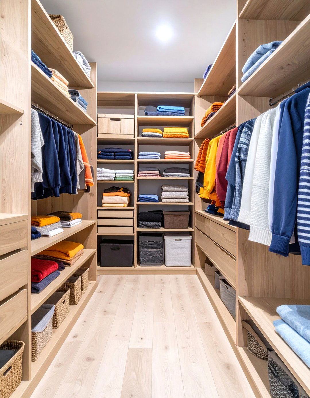 Floor to Ceiling Shelving Units - 30 walk in closet organization ideas
