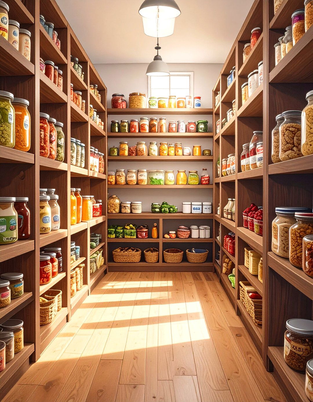 Floor to Ceiling Shelving for Vertical Storage - 30 small walk-in pantry ideas