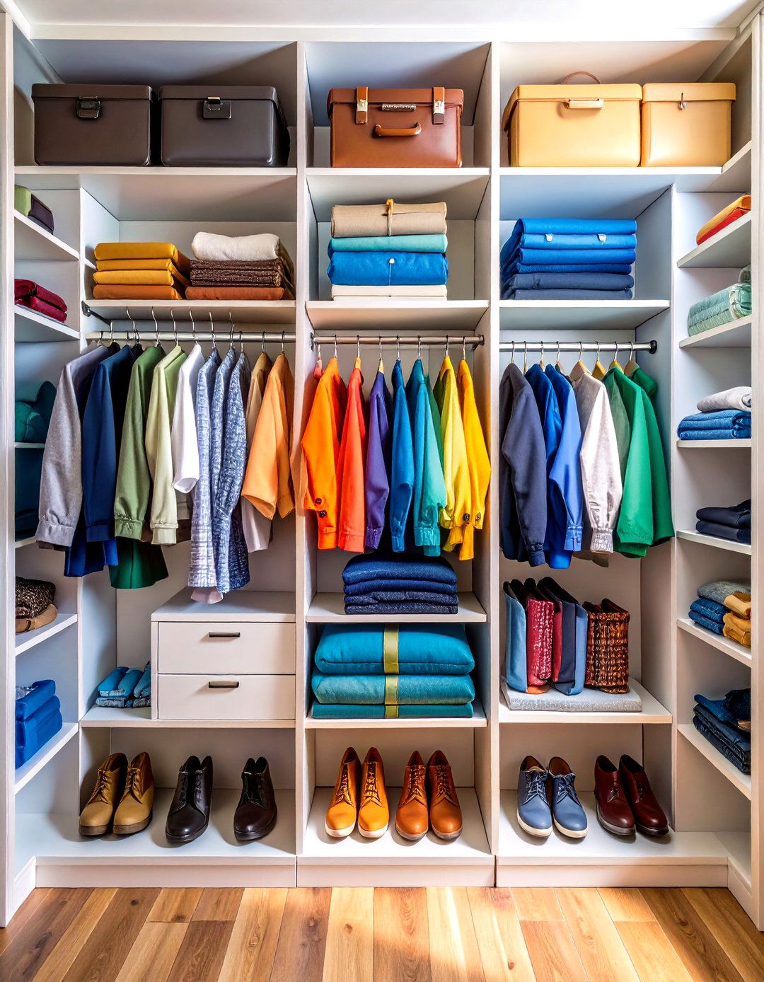 Floor to Ceiling Shelving in a Reach In Closet - 30 reach in closet ideas