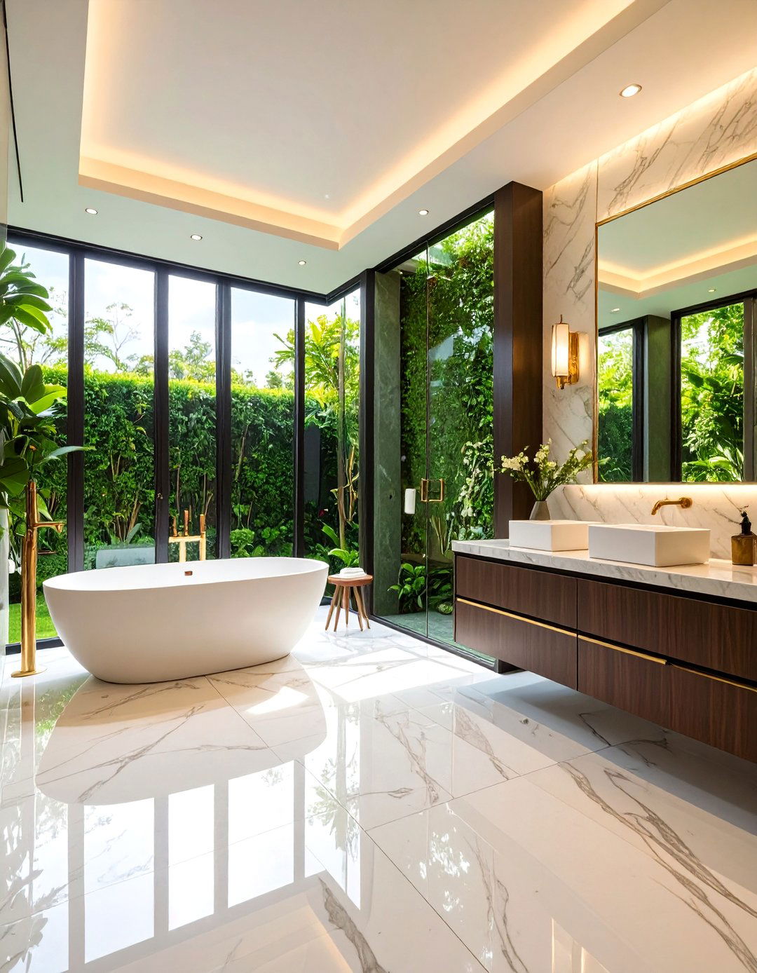 Floor to Ceiling Tiling in a Bathroom - 30 12 bathroom ideas