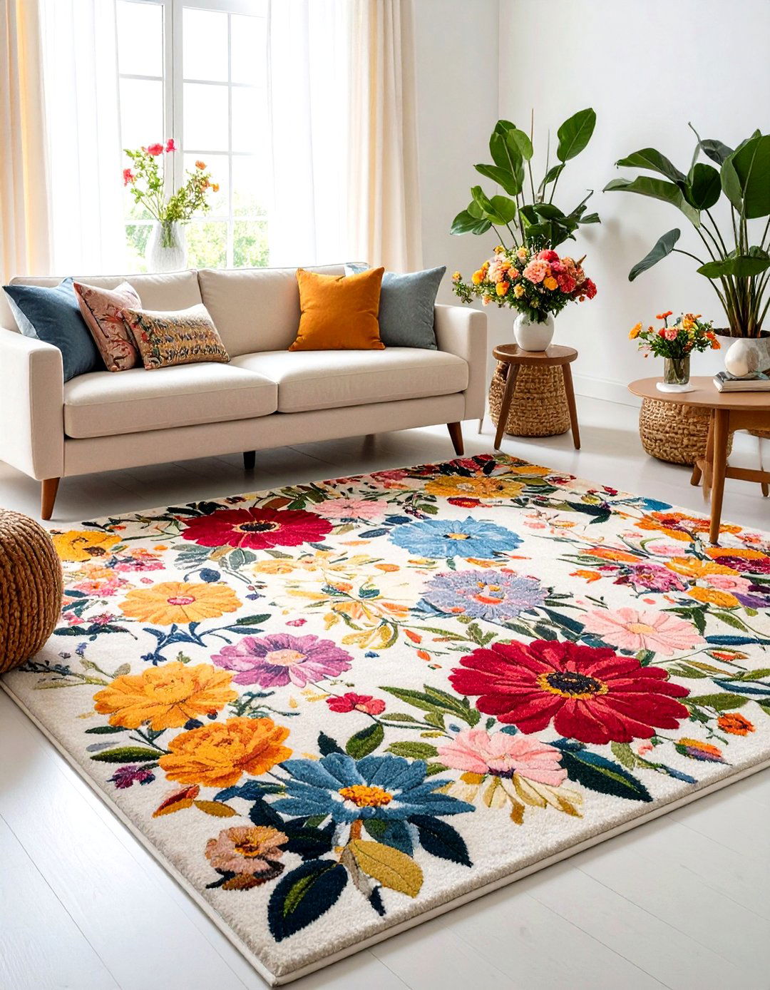 Floral Living Room Carpet - 30 living room carpet ideas