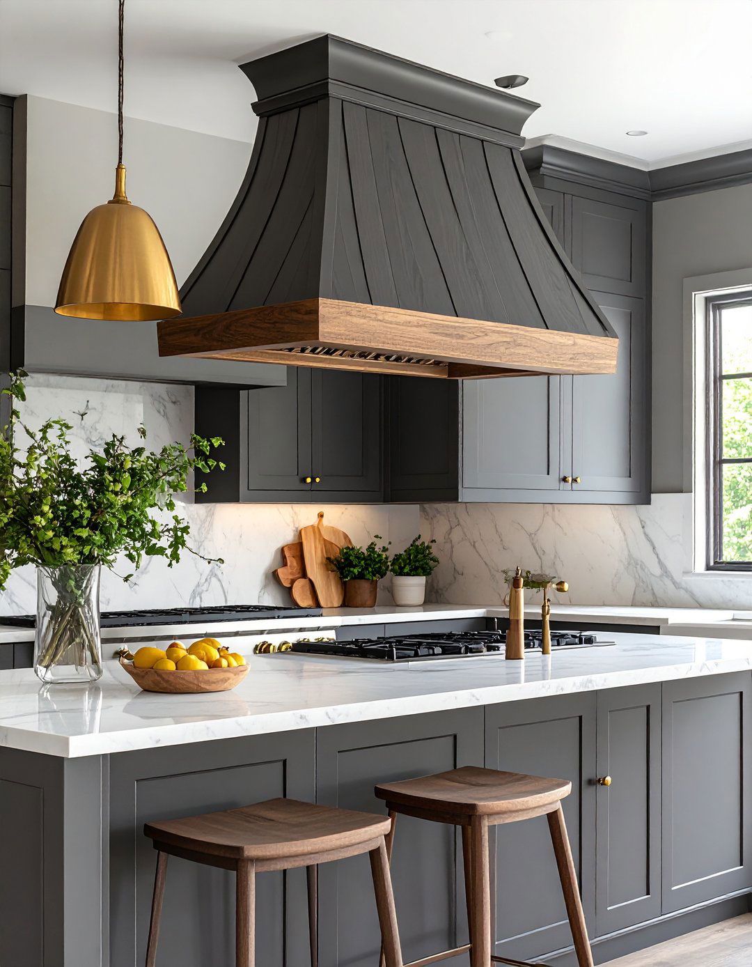 Fluted Wood Kitchen Vent Hood - 30 kitchen vent hood ideas