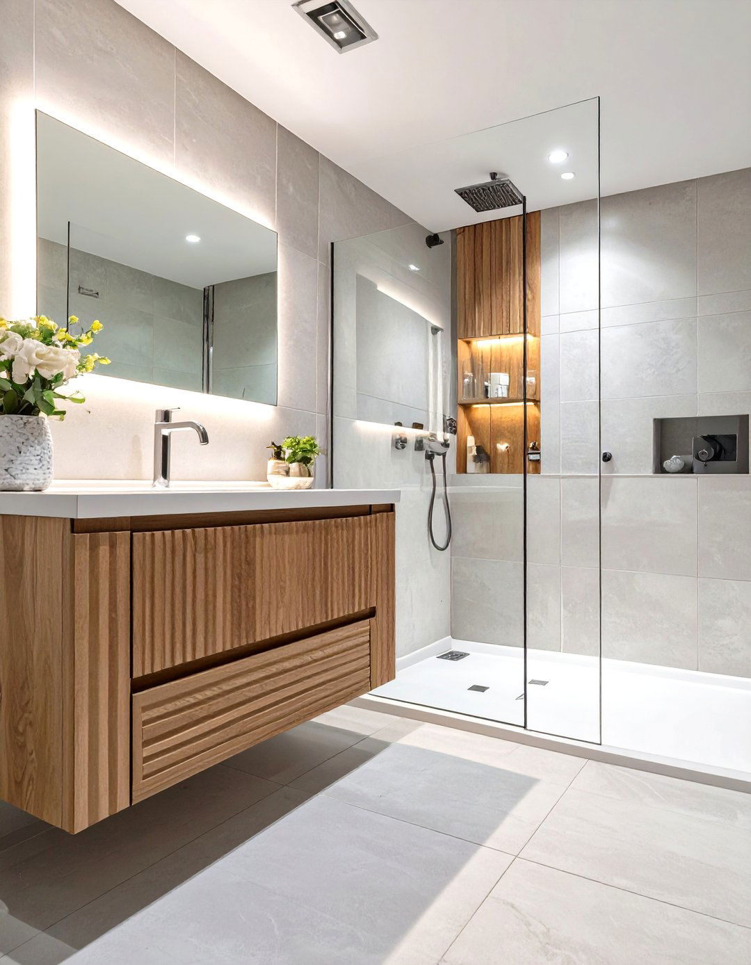 Fluted and Reeded Bathroom Surfaces - 30 bathroom decor ideas 2025